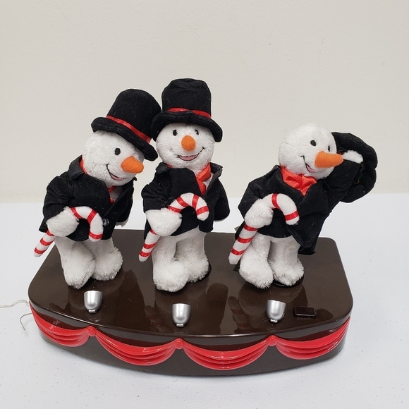 Santa's Best Snow Business Animated Musical Snowmen Christmas Eve Holiday Decor - Picture 11 of 16